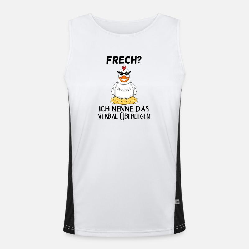 Verbal überlegen Funktionelles Kontrast-Tank Top für Männer 