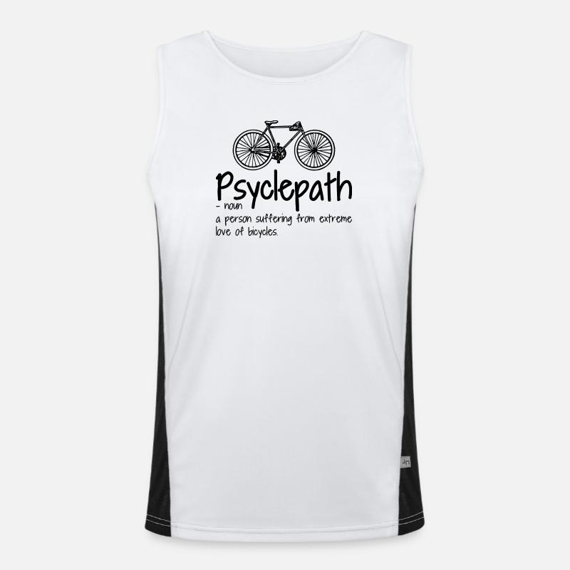 Awaiting design input - Men's Functional Contrast Tank Top  - white/black