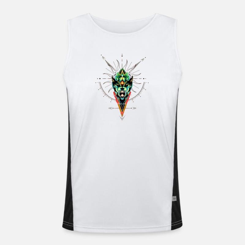 fantasy cat Men's Functional Contrast Tank Top 