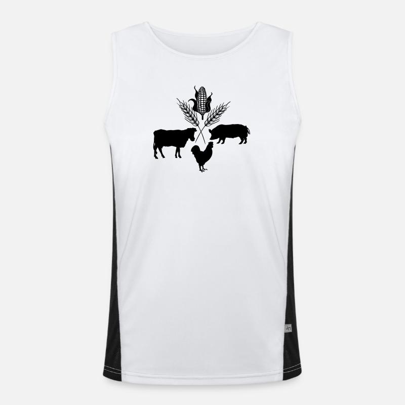 Farm products Men's Functional Contrast Tank Top 