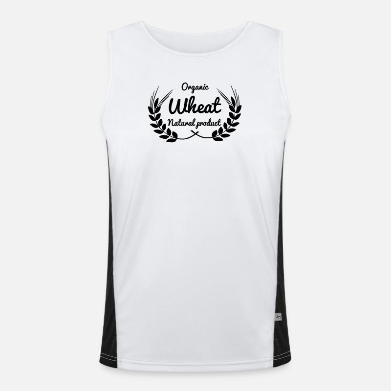 Corn grain wheat natural product Men's Functional Contrast Tank Top 