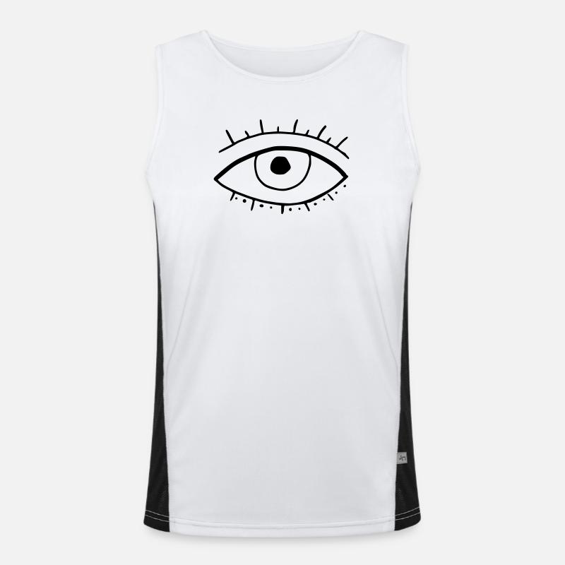 Oeil Débardeur respirant contrasté Homme 