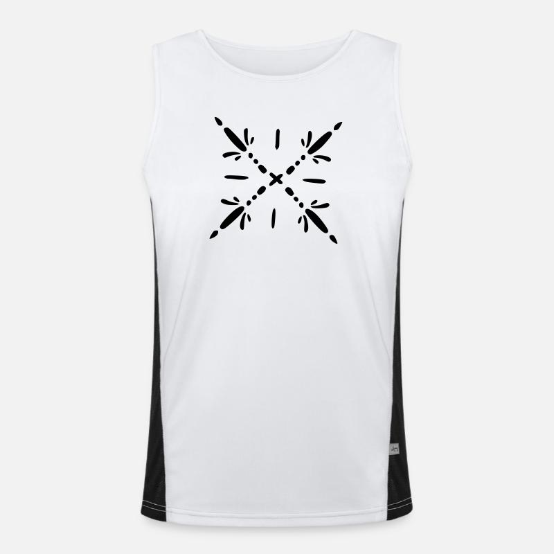 Mandala flocon de neige Débardeur respirant contrasté Homme 