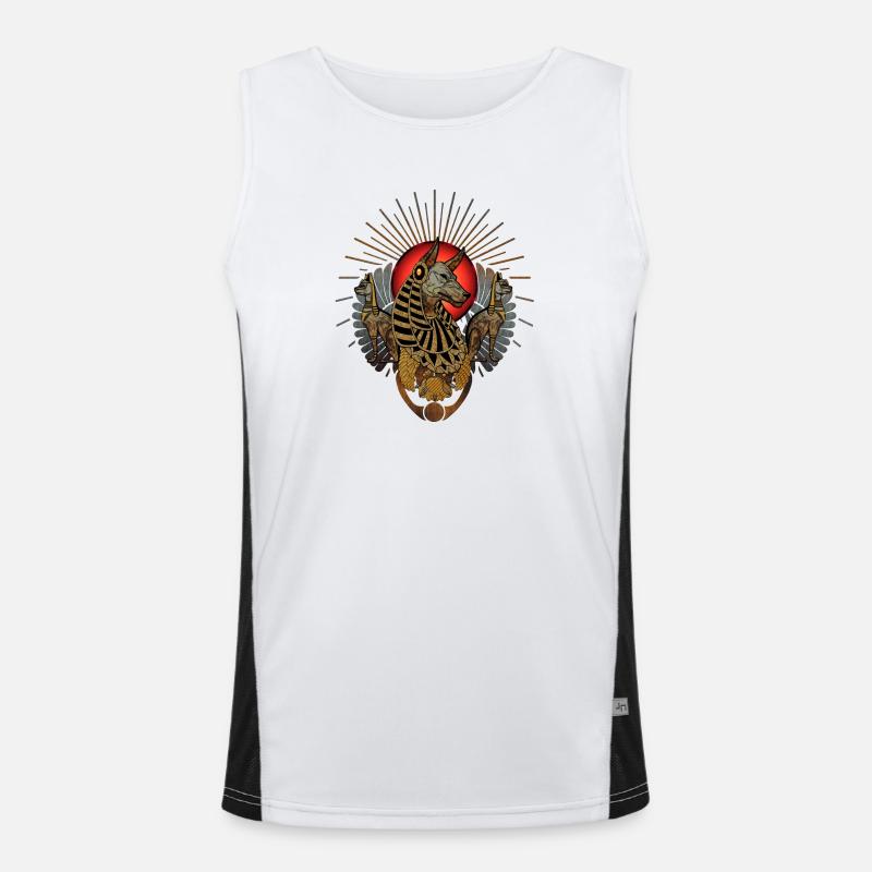 Die dunklen Anubis Funktionelles Kontrast-Tank Top für Männer 