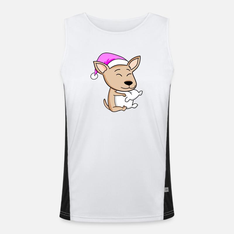 Hund Hunderasse Pyrenäenberghund Funktionelles Kontrast-Tank Top für Männer 