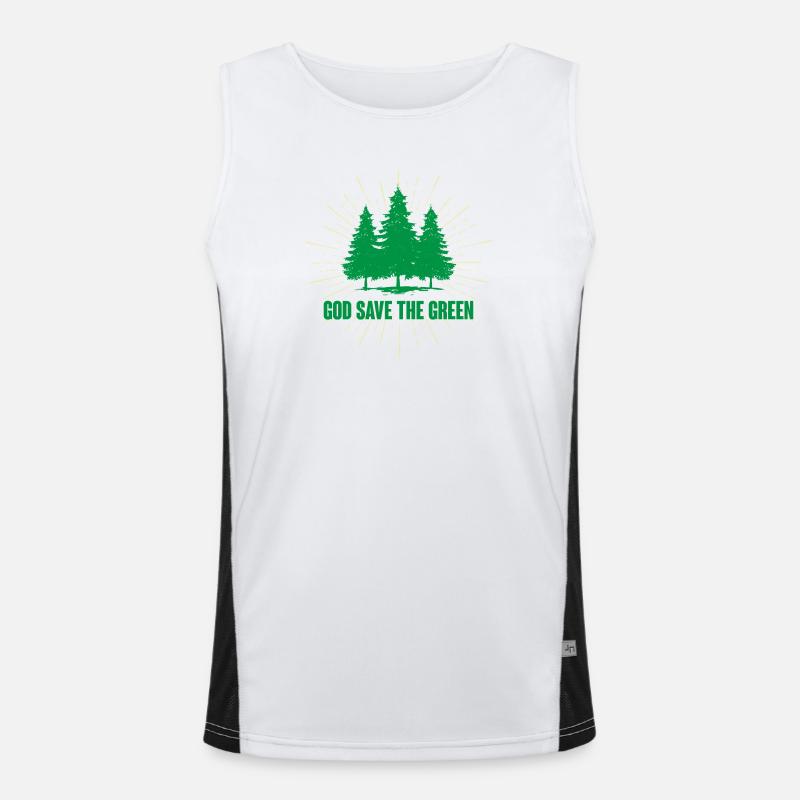 God Save The Green Men's Functional Contrast Tank Top 