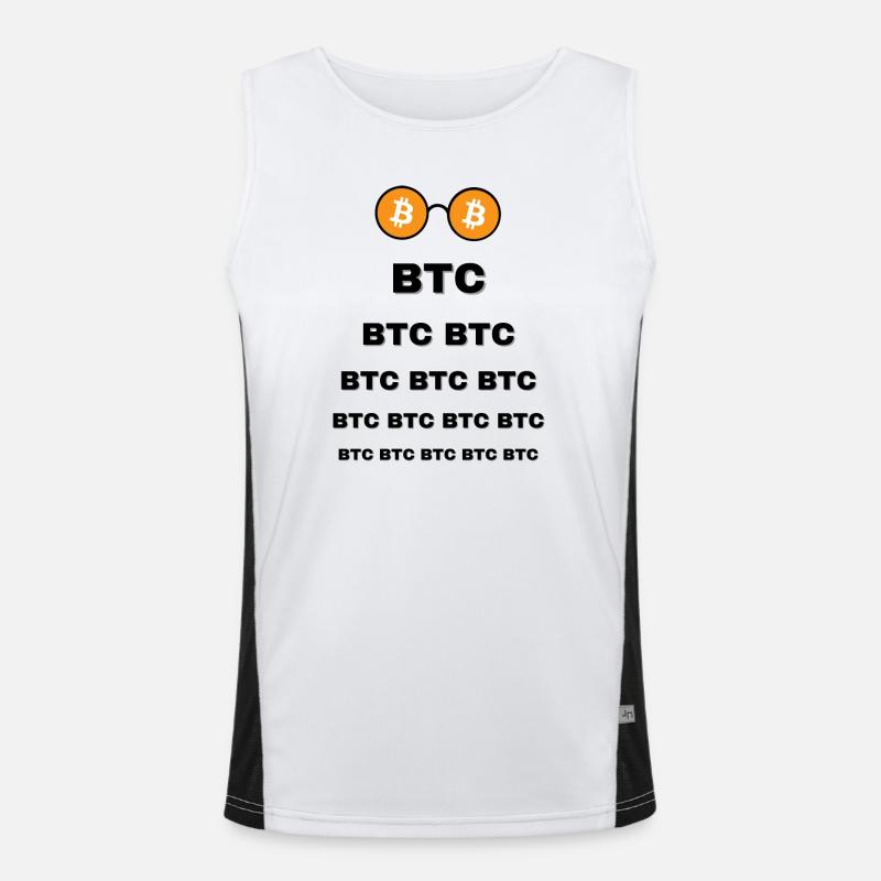 Bitcoin Bezel Men's Functional Contrast Tank Top 