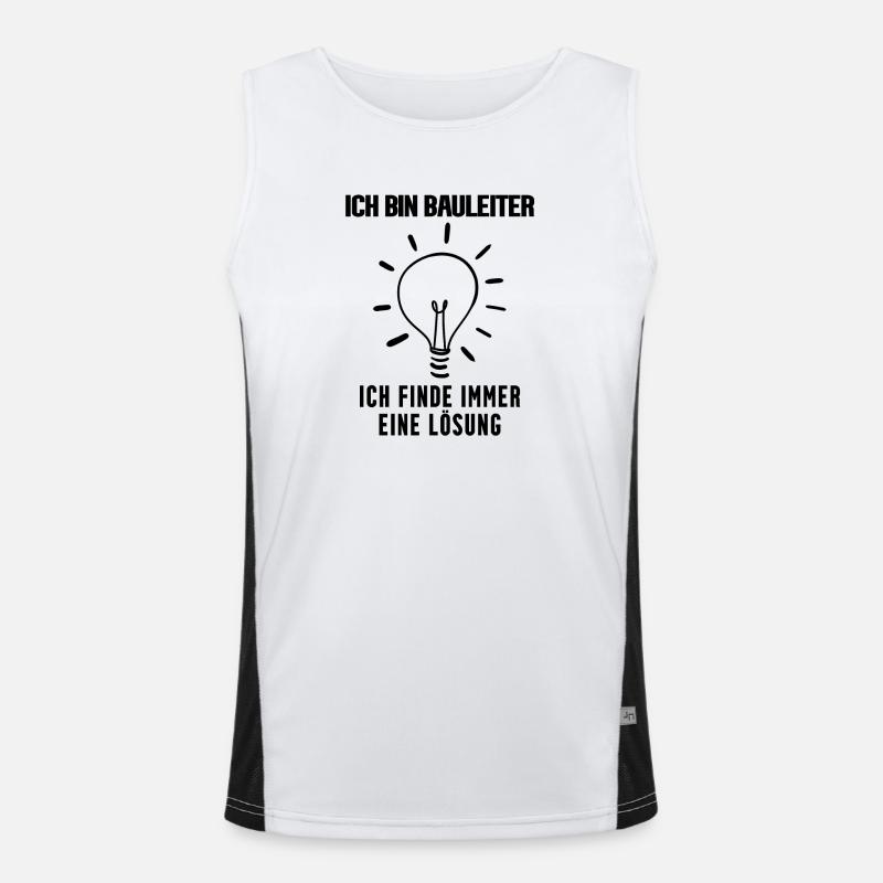 Bauleiter Funktionelles Kontrast-Tank Top für Männer 