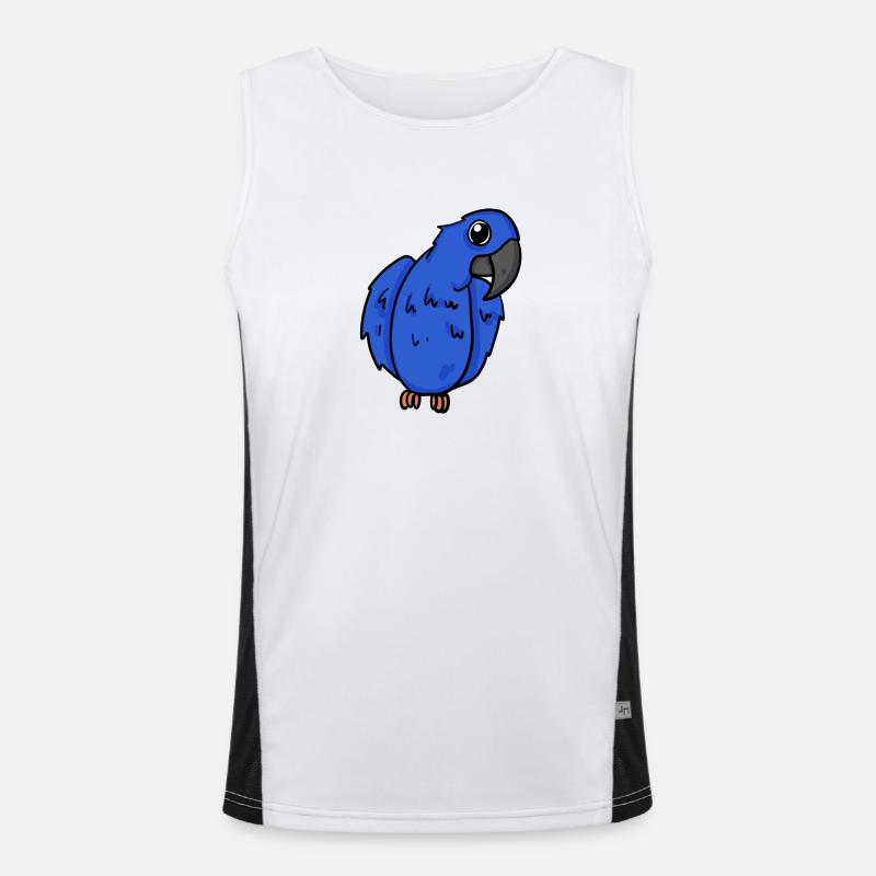Oiseau perroquet d’ara jacinthe Débardeur respirant contrasté Homme 