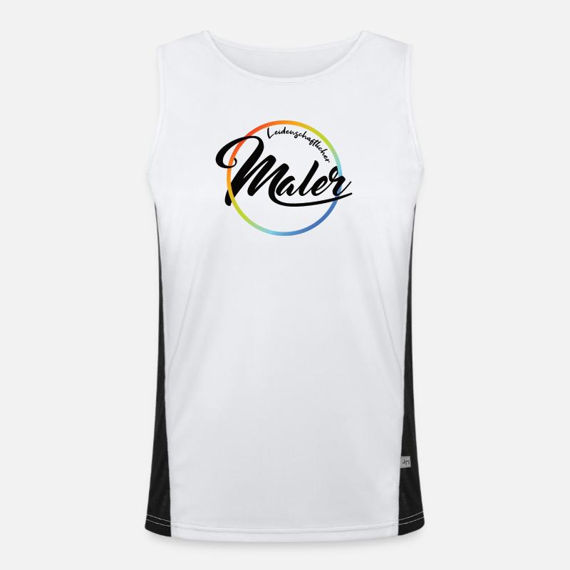 Passionate painter Men's Functional Contrast Tank Top 