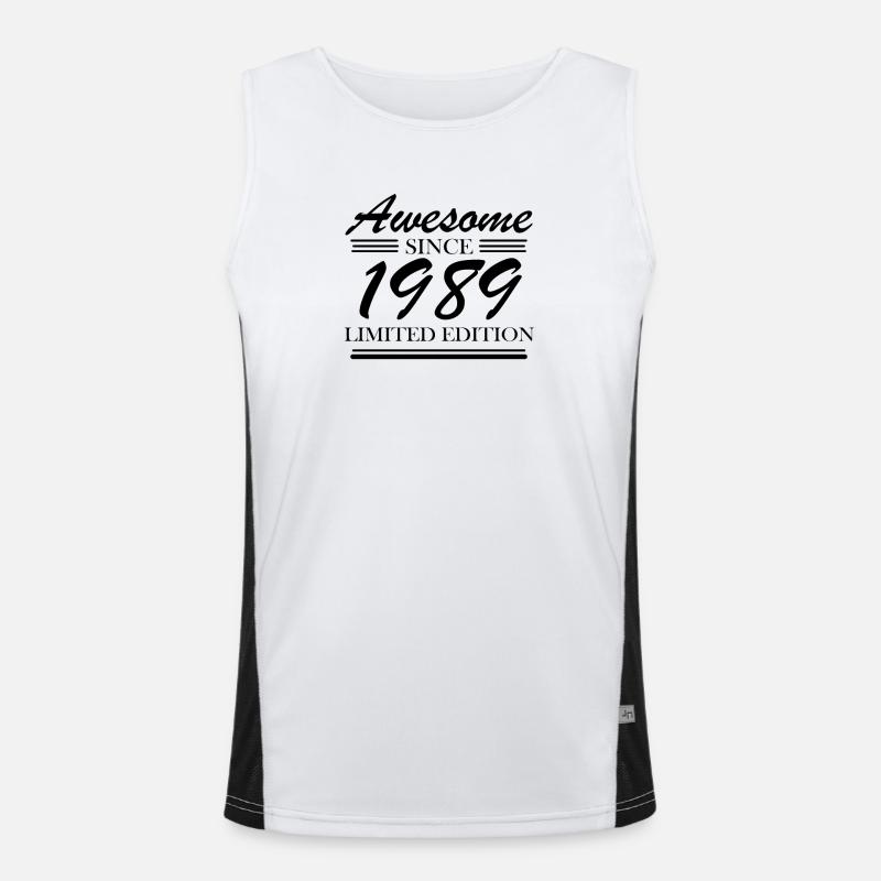 1989 - Born 1989 Men's Functional Contrast Tank Top 
