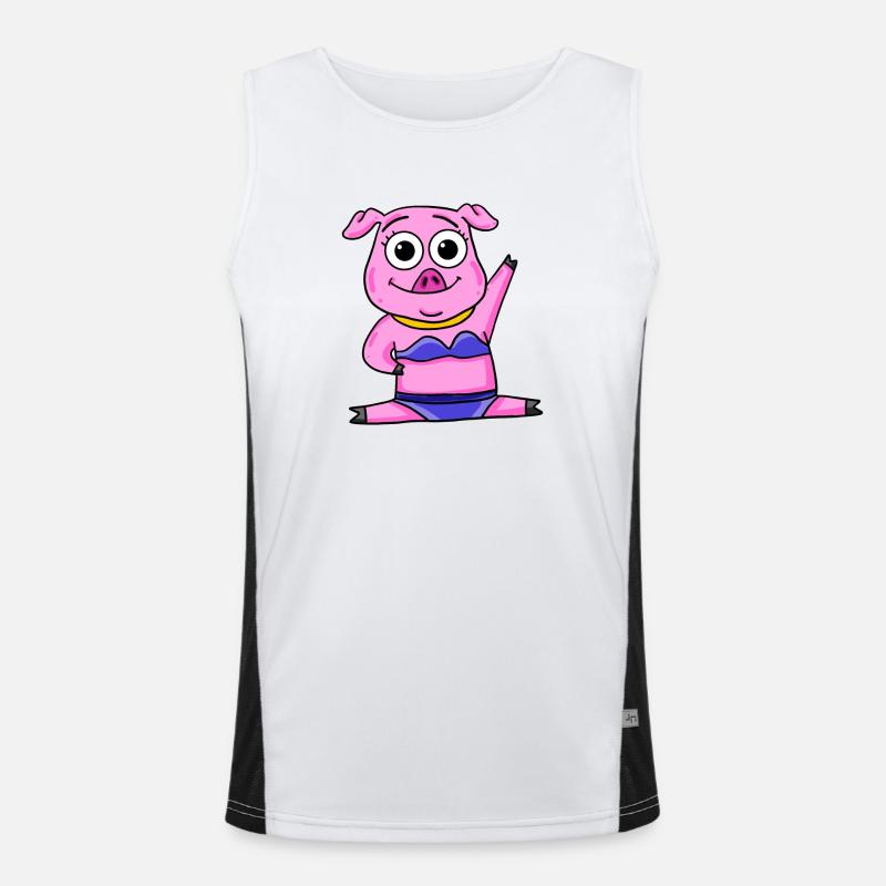 Cochon Débardeur respirant contrasté Homme 