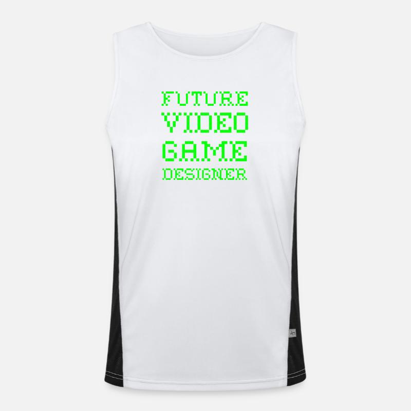 Future Video Game Designer Computer Scientist Computer Men's Functional Contrast Tank Top 