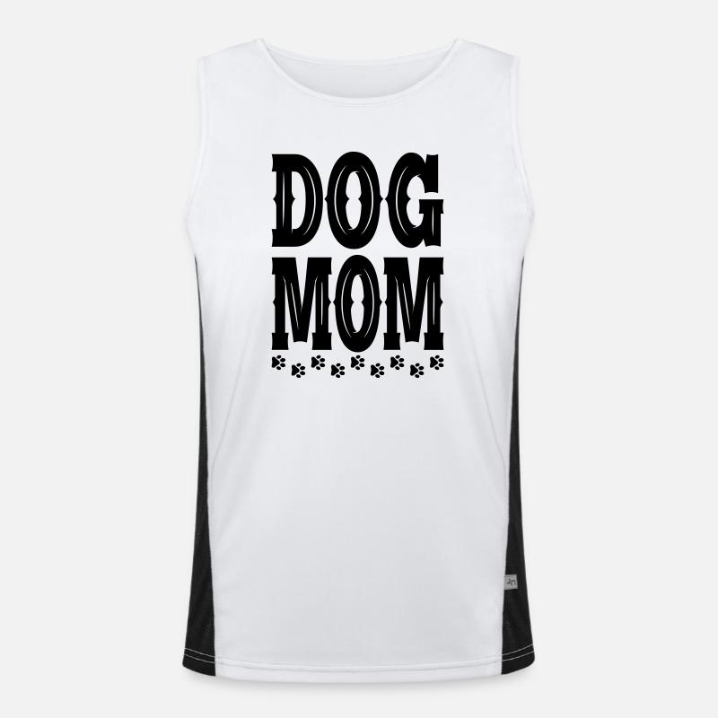 Mutter von Hunden Funktionelles Kontrast-Tank Top für Männer 