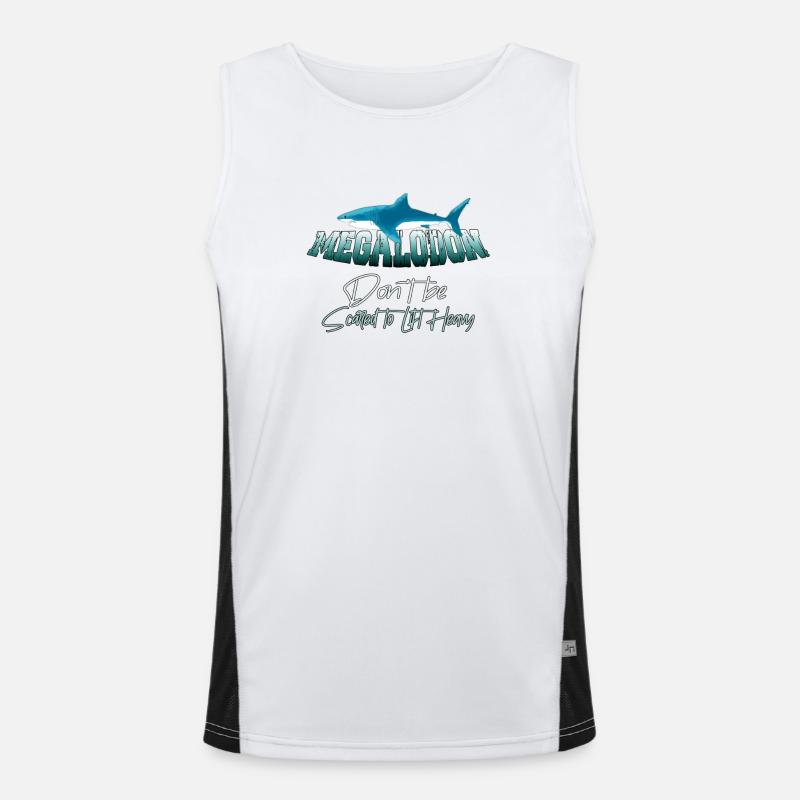 Megalodon Hunter - Megalodon Hai Funktionelles Kontrast-Tank Top für Männer 