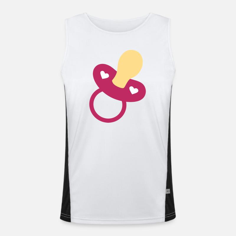 Baby Geburt 2025 Geschenk Geschenkidee Funktionelles Kontrast-Tank Top für Männer 