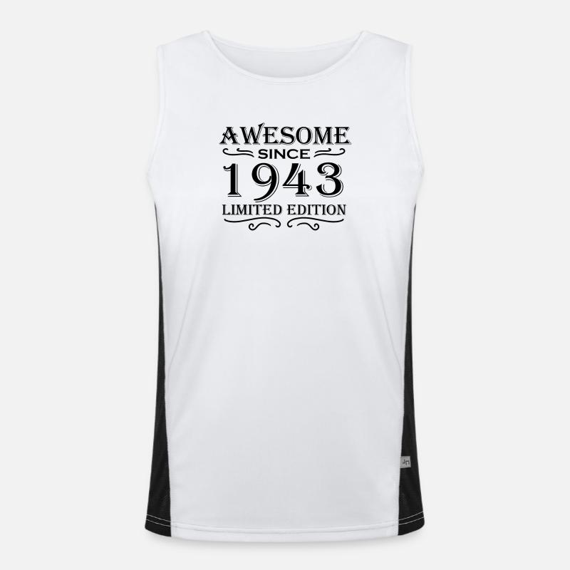 1943 - Born 1943 Men's Functional Contrast Tank Top 