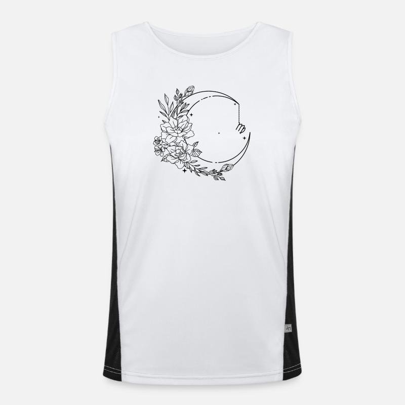 Please upload the design image - Men's Functional Contrast Tank Top  - white/black