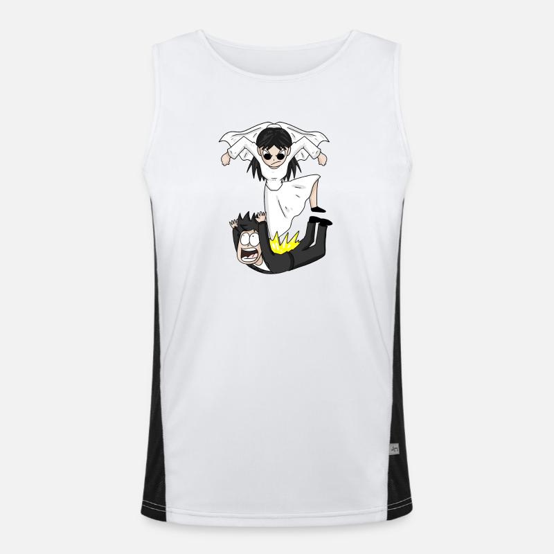 Marriage Meme Funny Men's Functional Contrast Tank Top 