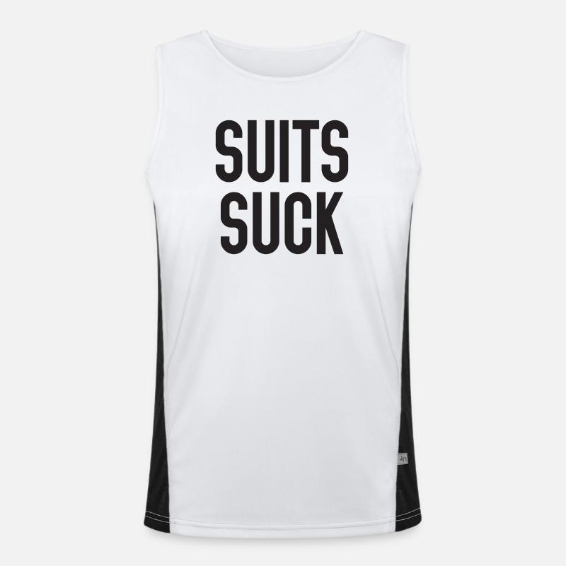 Suits Suck Men's Functional Contrast Tank Top 