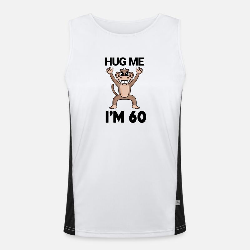 60 birthday - 60 years - hug Men's Functional Contrast Tank Top 