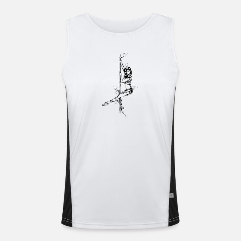 Pole Dance Men's Functional Contrast Tank Top 