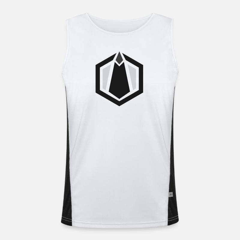 Monolith Logo Funktionelles Kontrast-Tank Top für Männer 
