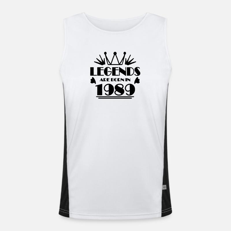 1989 - Born 1989 Men's Functional Contrast Tank Top 