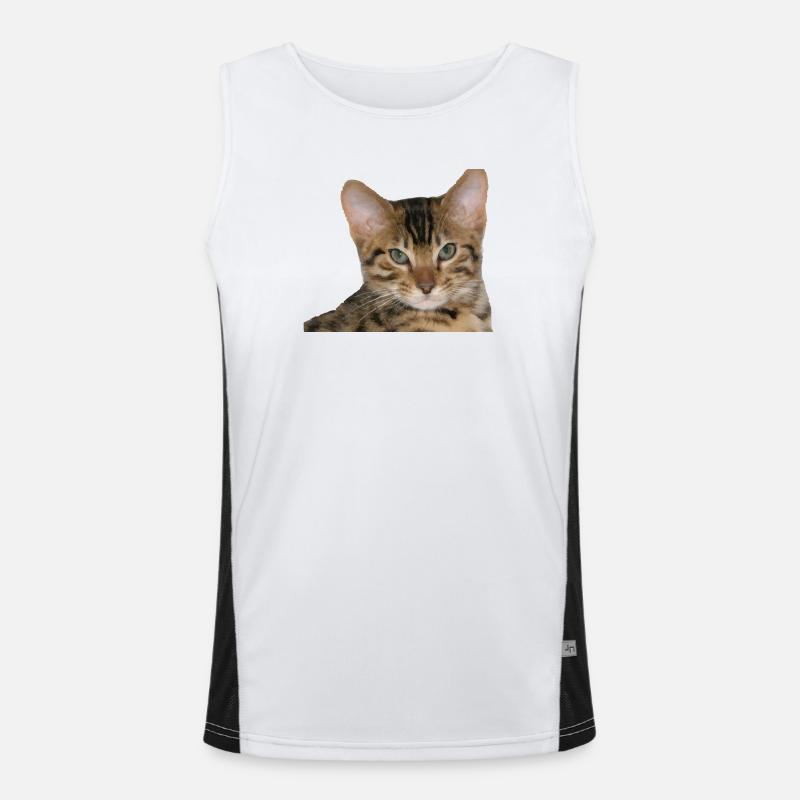 J’aime mon chat guépard Débardeur respirant contrasté Homme 