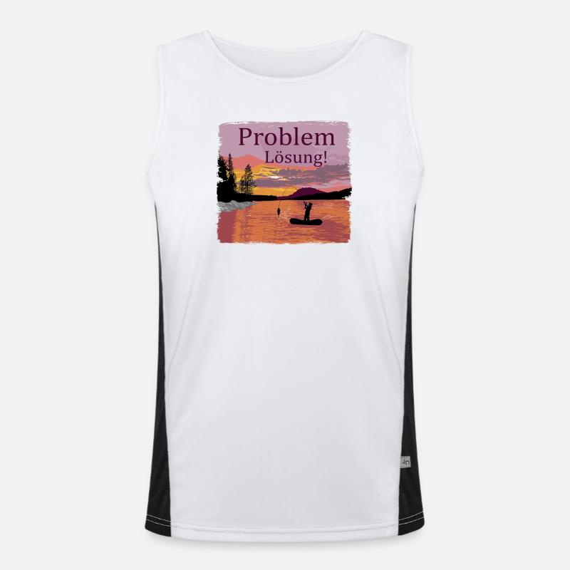 Problem Lösung Angeln Funktionelles Kontrast-Tank Top für Männer 