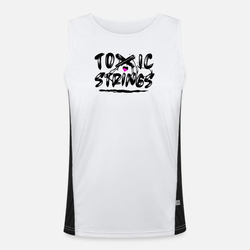 Toxic Strings 2 Colour Men's Functional Contrast Tank Top 