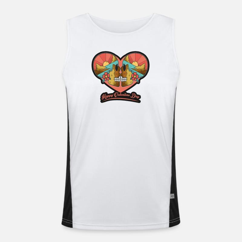 Joyeuse Saint-Valentin Débardeur respirant contrasté Homme 