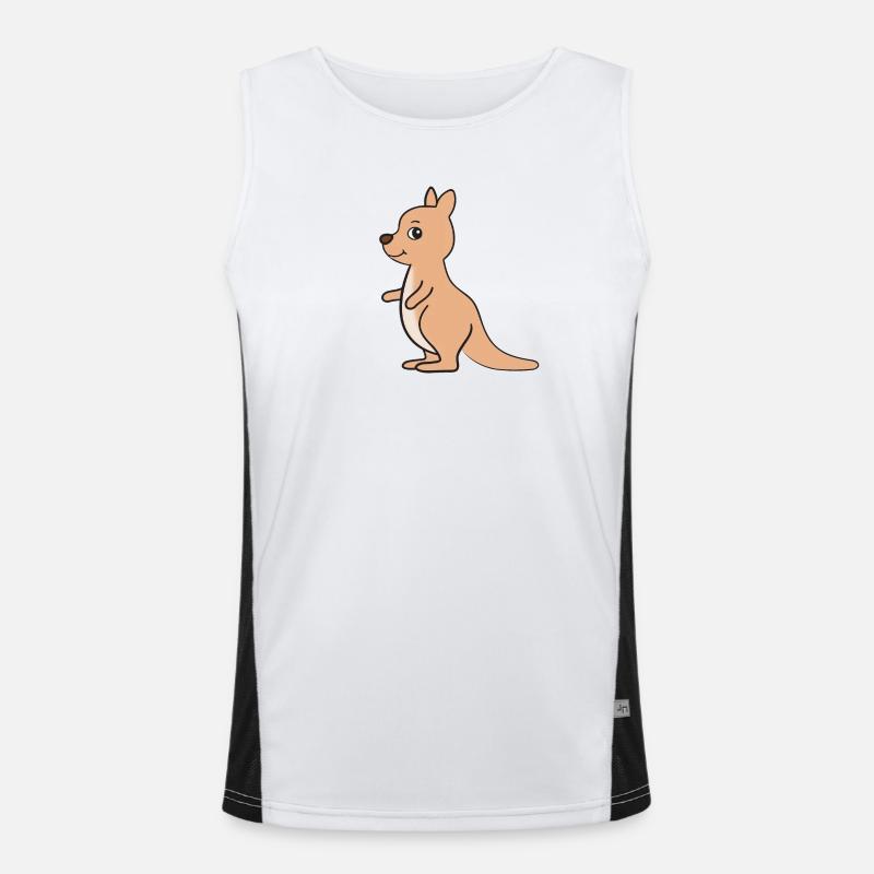 Känguru Funktionelles Kontrast-Tank Top für Männer 