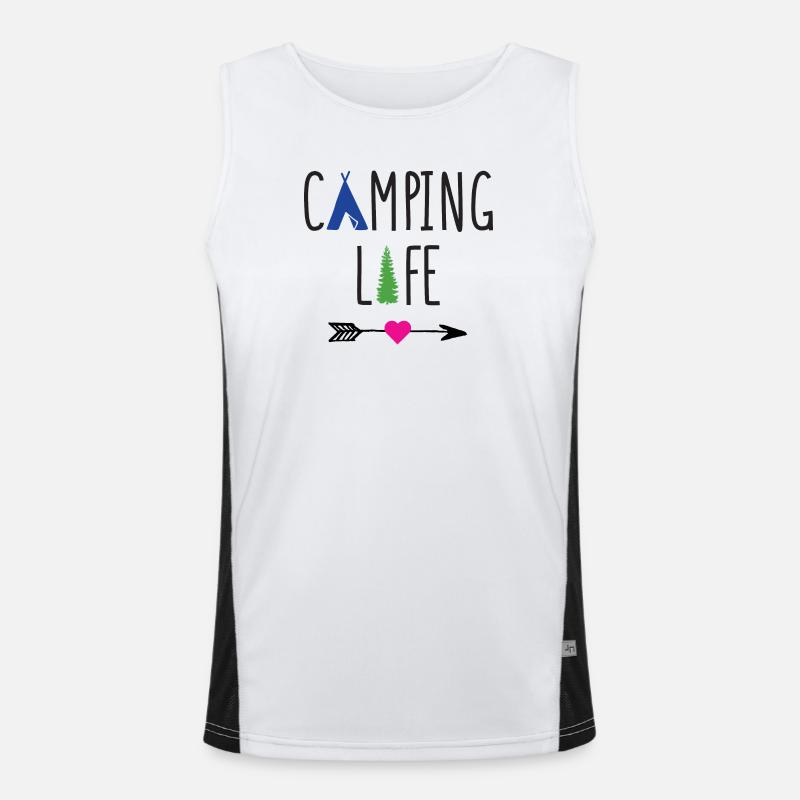 Campingleben Funktionelles Kontrast-Tank Top für Männer 
