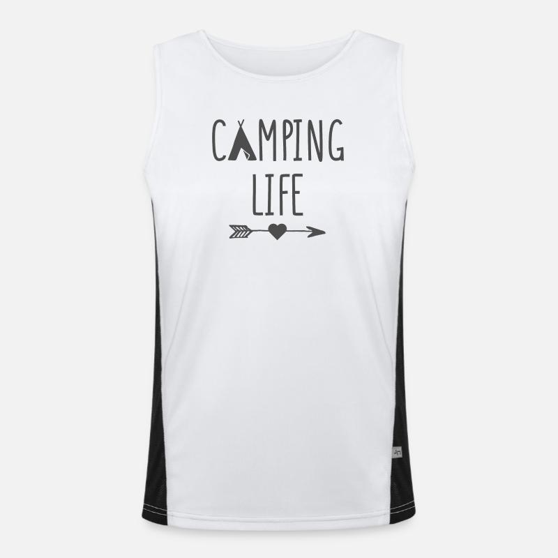 Campingleben Funktionelles Kontrast-Tank Top für Männer 