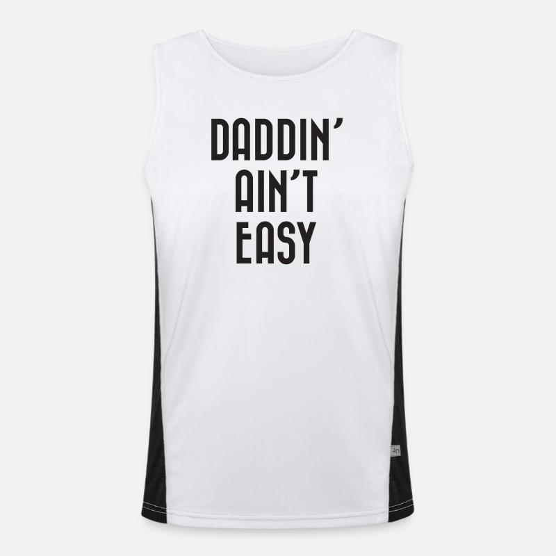 Papa ist nicht einfach Funktionelles Kontrast-Tank Top für Männer 