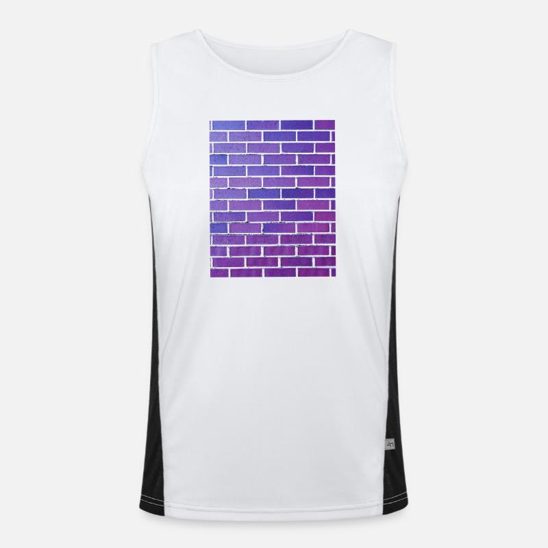 Brick Wall Men's Functional Contrast Tank Top 