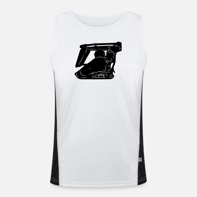 Stratemaker vibrating machine or vibrating plate Men's Functional Contrast Tank Top 