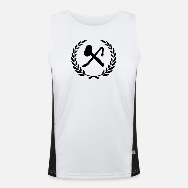 Demolition tools for demolition in laurel wreath. Men's Functional Contrast Tank Top 