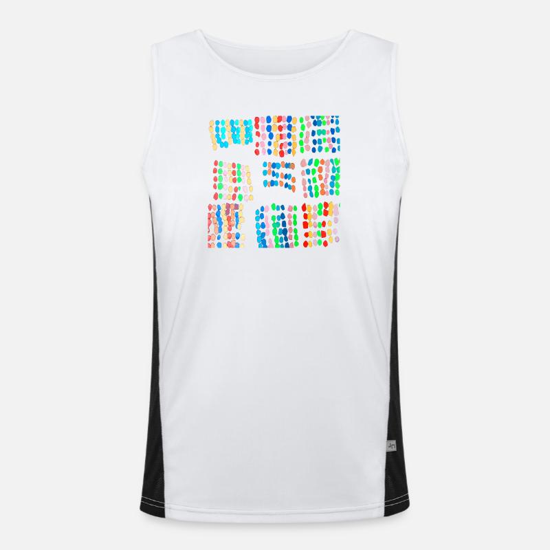 Pon-pon Funktionelles Kontrast-Tank Top für Männer 