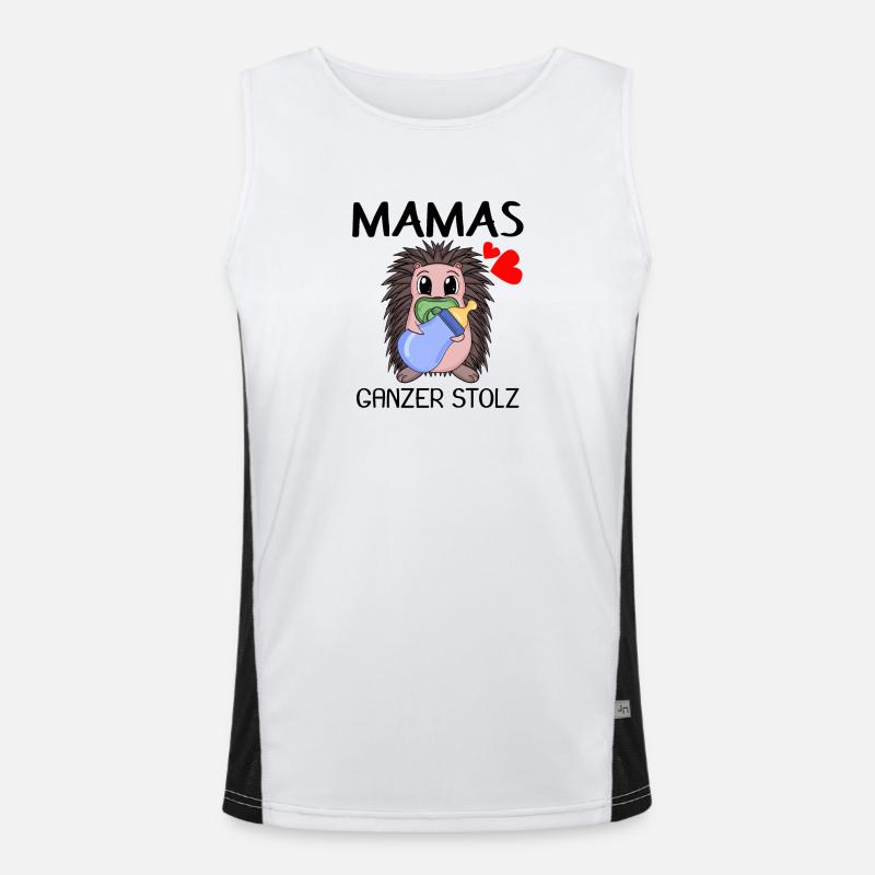Baby Geburt Schwanger Babyspruch Funktionelles Kontrast-Tank Top für Männer 