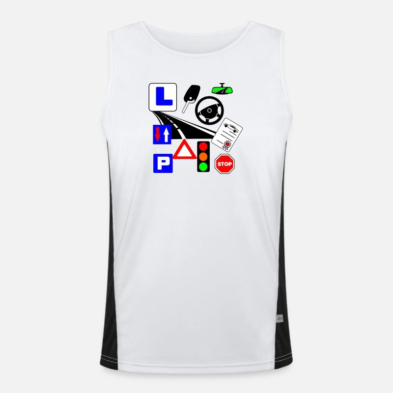 Leçons de circulation Débardeur respirant contrasté Homme 