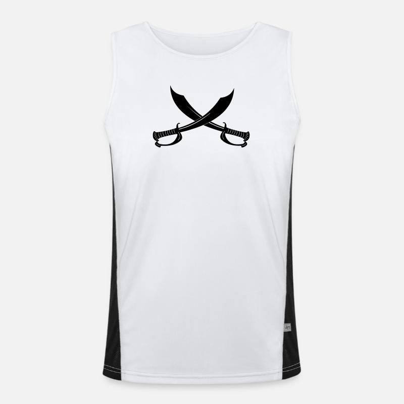 Two swords Men's Functional Contrast Tank Top 