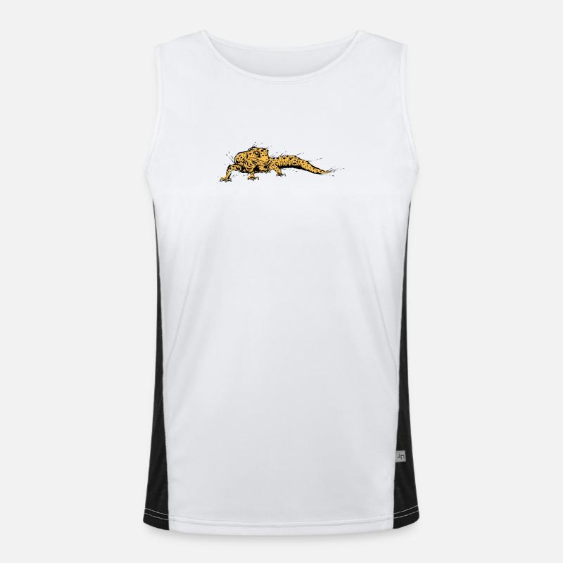 Eidechse Funktionelles Kontrast-Tank Top für Männer 