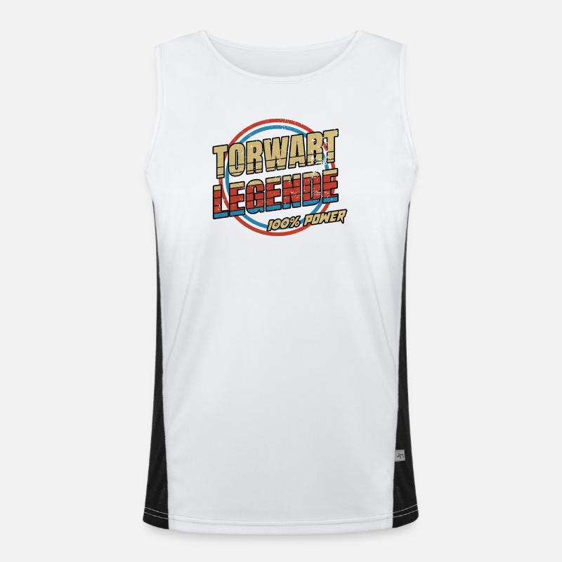Torwart Legende Funktionelles Kontrast-Tank Top für Männer 