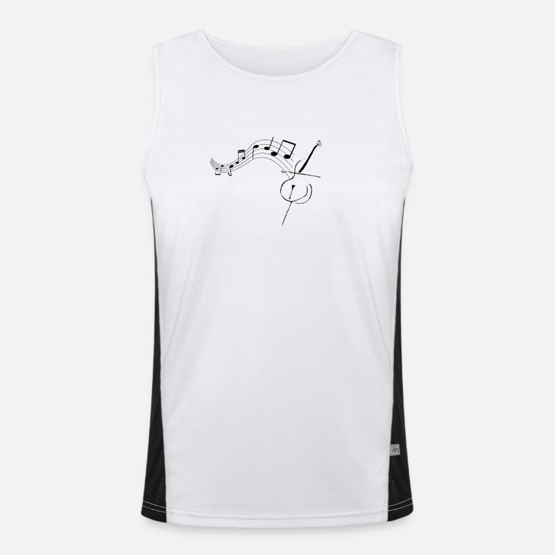 Violoncelle avec notes1 Débardeur respirant contrasté Homme 