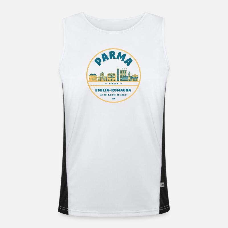 Emilia Romagna Cityscape Men's Functional Contrast Tank Top 