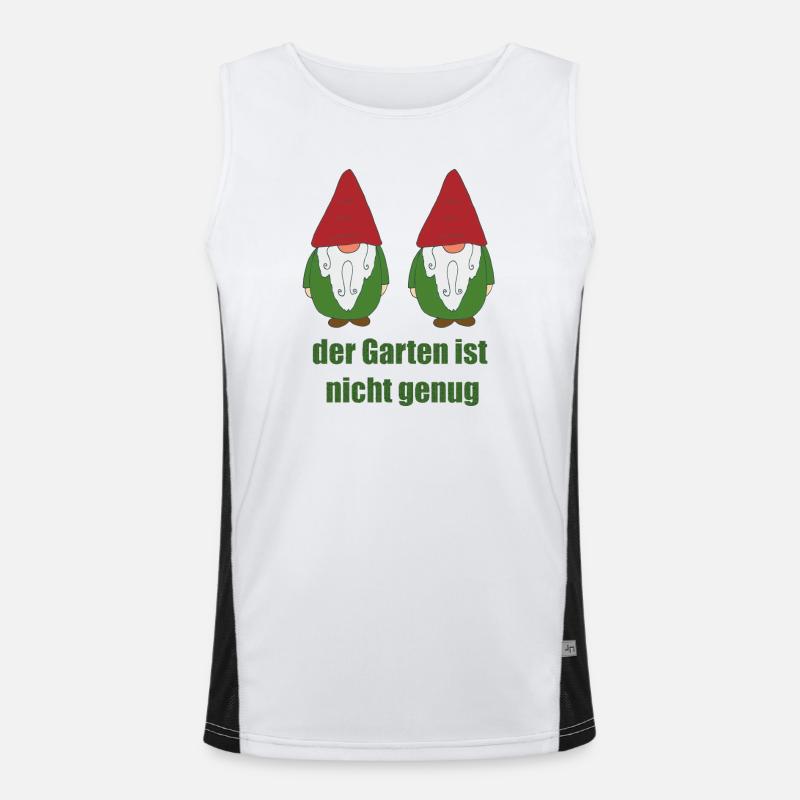 Gartenzwerge lustig Funktionelles Kontrast-Tank Top für Männer 