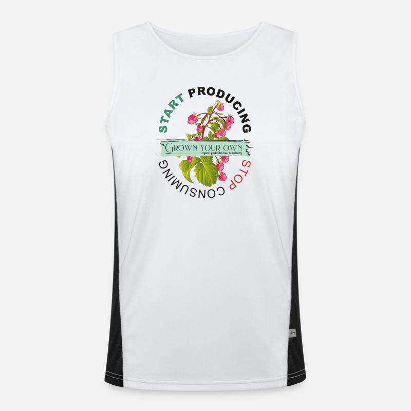 START PRODUCING | STOP CONSUMING Men's Functional Contrast Tank Top 