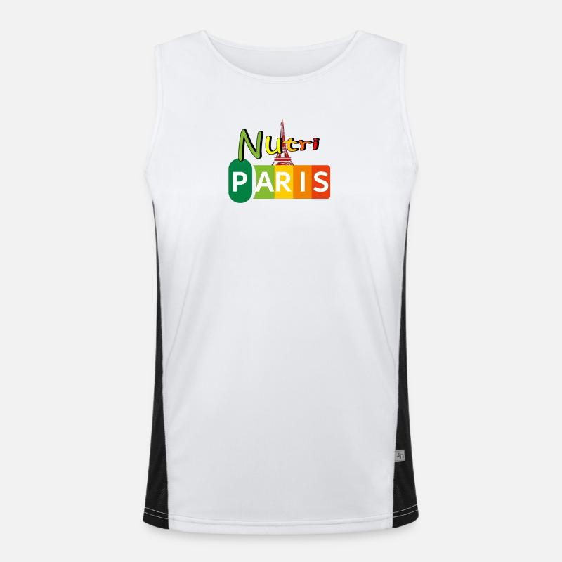 Nutri Paris Funktionelles Kontrast-Tank Top für Männer 